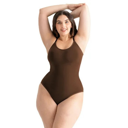 Shapermint Core Sculpting Bodysuit – Scoop Neck Smoothing Bodysuit Seamless Shaping Fit & Comfortable Support Sizes S–4XL | Walmart (US)