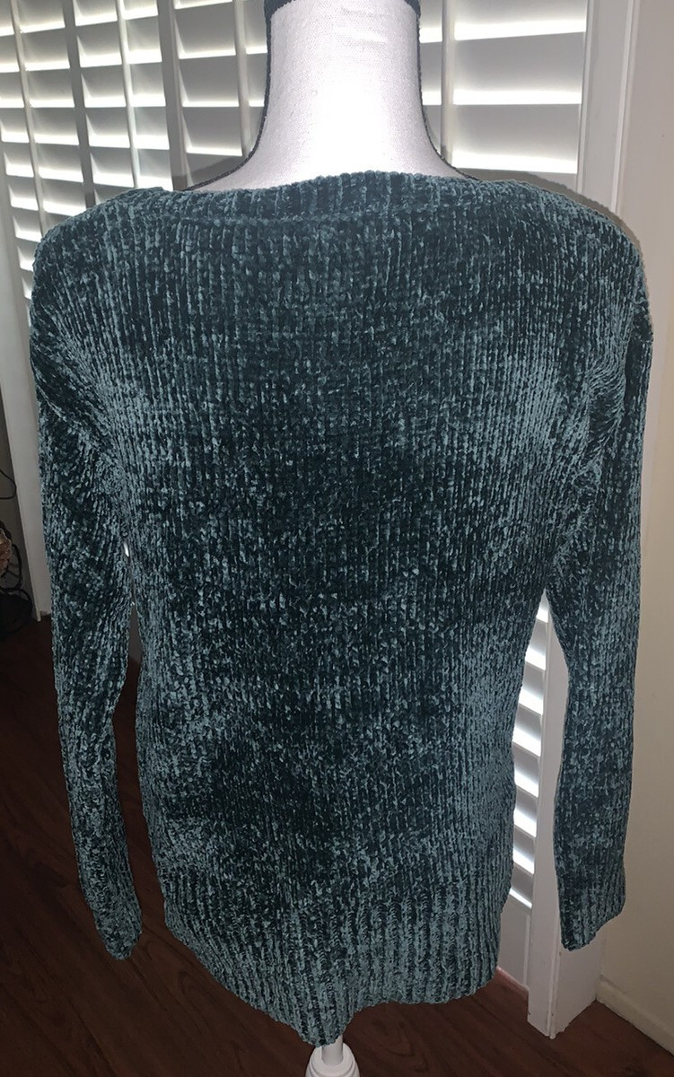 NWT JONES NEW YORK Womens Pine Chenille Downtown Glam Sweater Size XS | eBay US