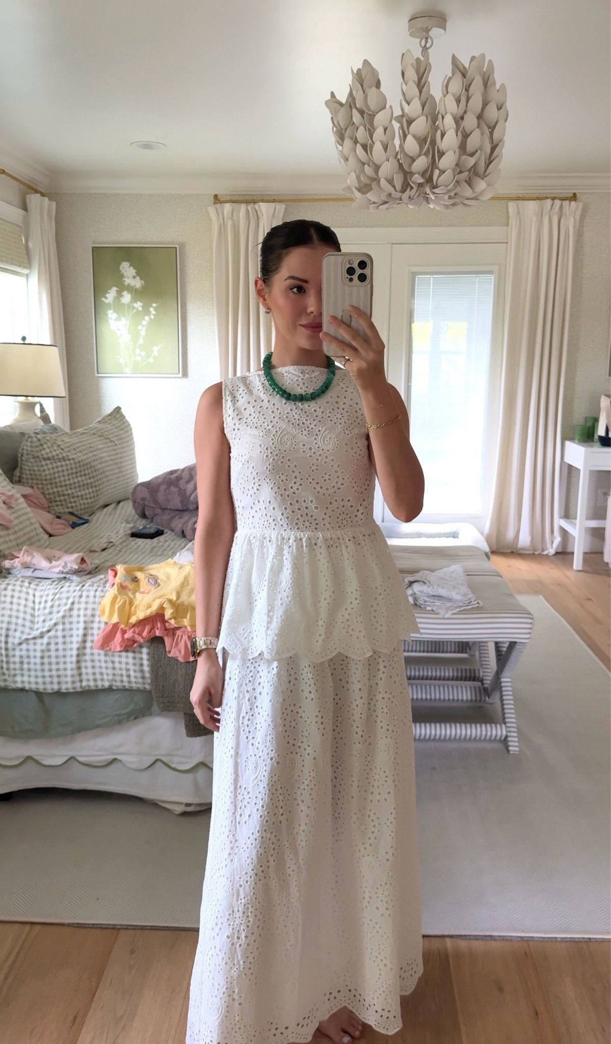 a very strong case for getting dressed despite piles of laundry 🫠 comment SET for the links (to this outfit, not the laundry lol)