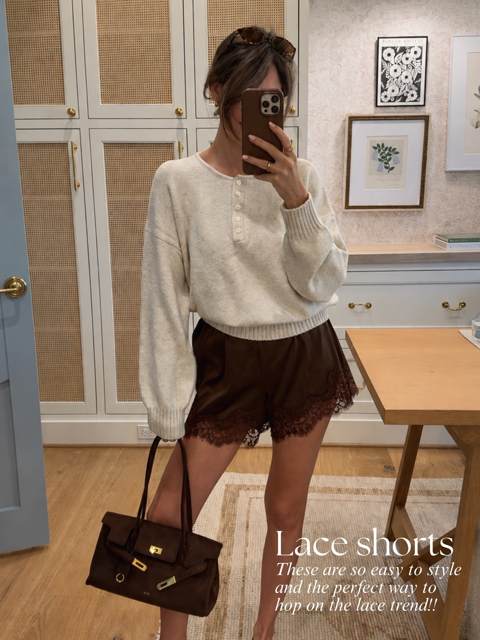 Lace shorts are trending for fall and there’s so many ways to style them! 🤎

#LTKgrwm #LTKmomlife