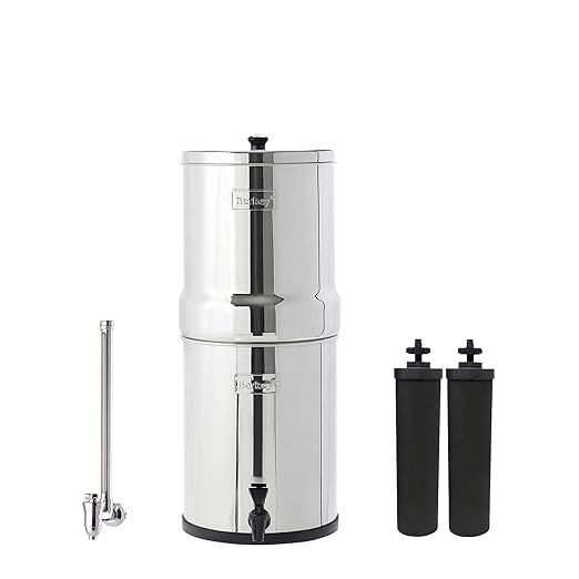 Royal Berkey Gravity-Fed Water Filter System with 2 Black Berkey Elements Plus Deluxe 10" Stainle... | Amazon (US)