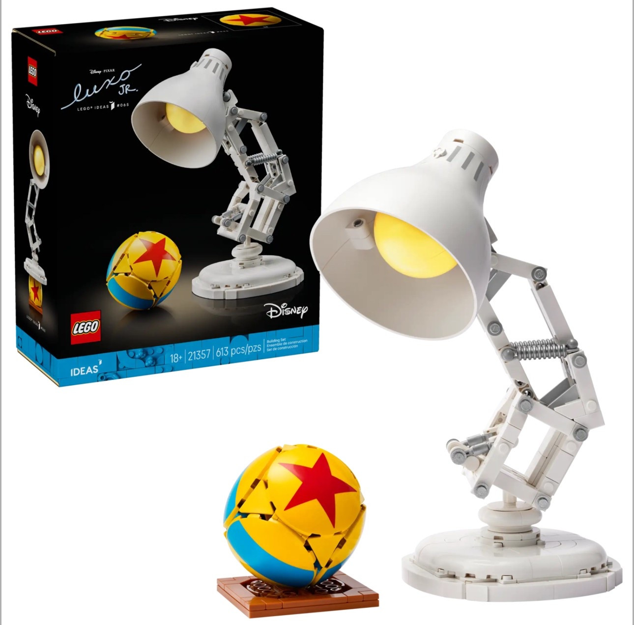 Disney Pixar x Lego 
Luxo Jr ❤️💙💛