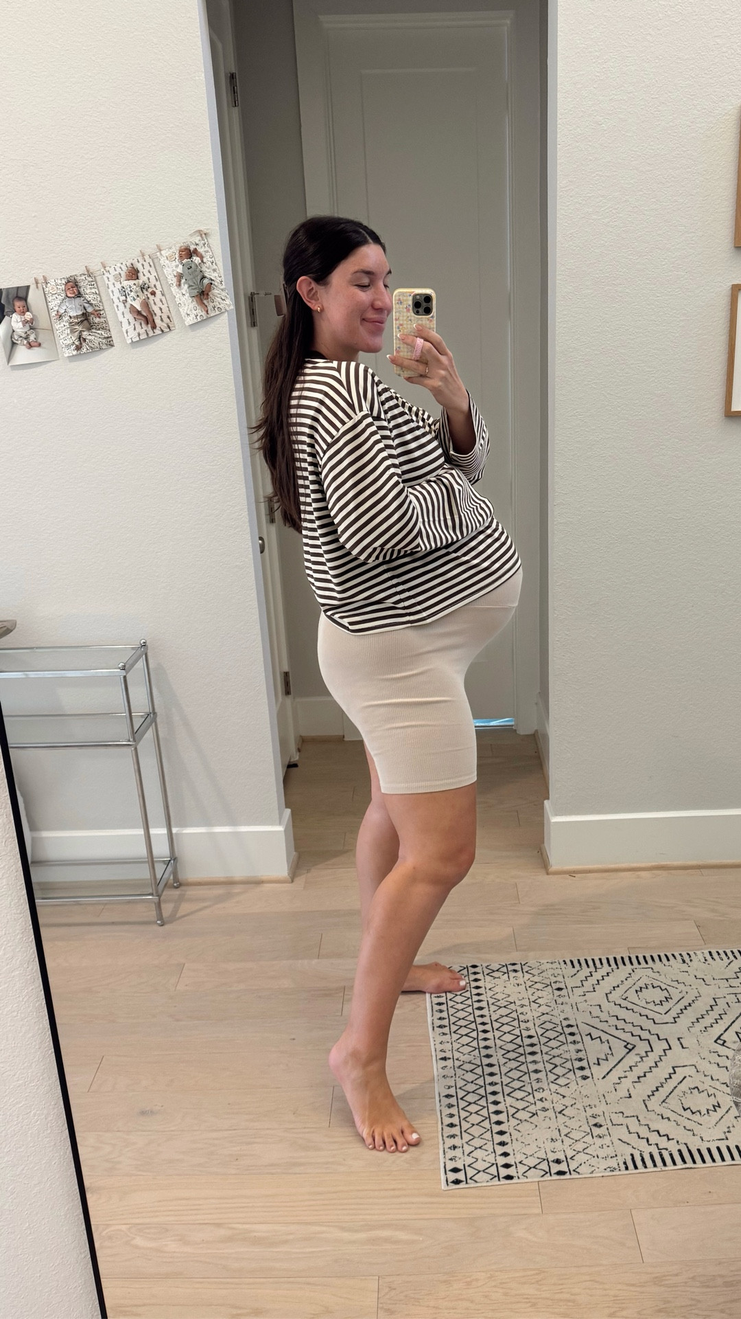 Cutie little striped Amazon crop top comes in a few colors! I can’t wait to wear this with Jean shorts once baby boy is here!😍🤎🤰🏻

#LTKBump #LTKmomlife #LTKootd