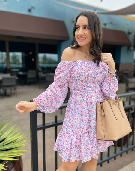 Floral smocked bodice dress. It’s perfect for brunch, bridal showers, and date night. It runs tts. 
#ltkpetite 
#ltkdress 
Nordstrom style, Nordstrom find, Nordstrom dress  

#LTKsalealert #LTKFind #LTKunder100