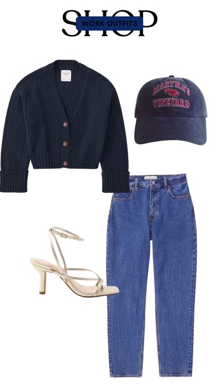 Work outfit, Abercrombie, jeans, heels, baseball hat 

#LTKSeasonal #LTKSpringSale #LTKstyletip