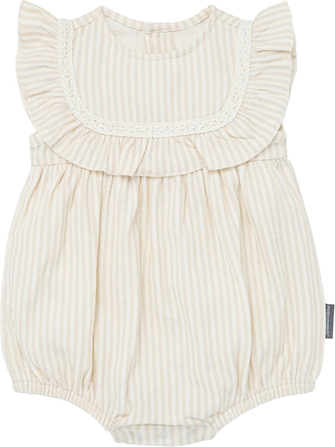 Modern Moments by Gerber Baby Girls' Lace Ruffle Bubble Romper | Amazon (US)