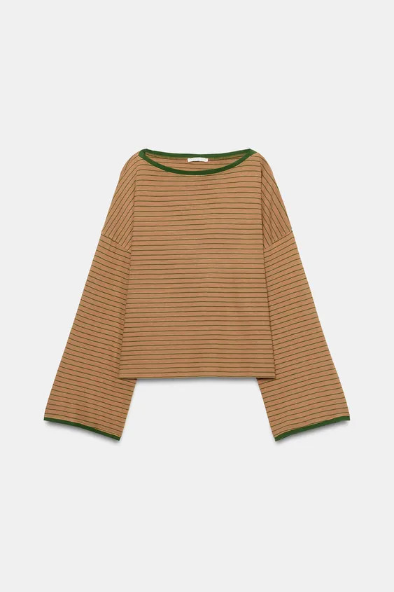WASHED EFFECT STRIPED T-SHIRT | Zara DE
