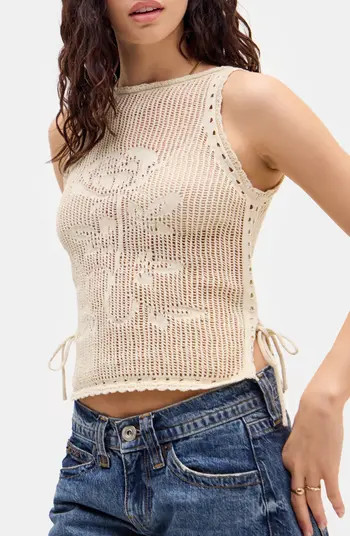 Open Stitch Sleeveless Sweater Vest | Nordstrom