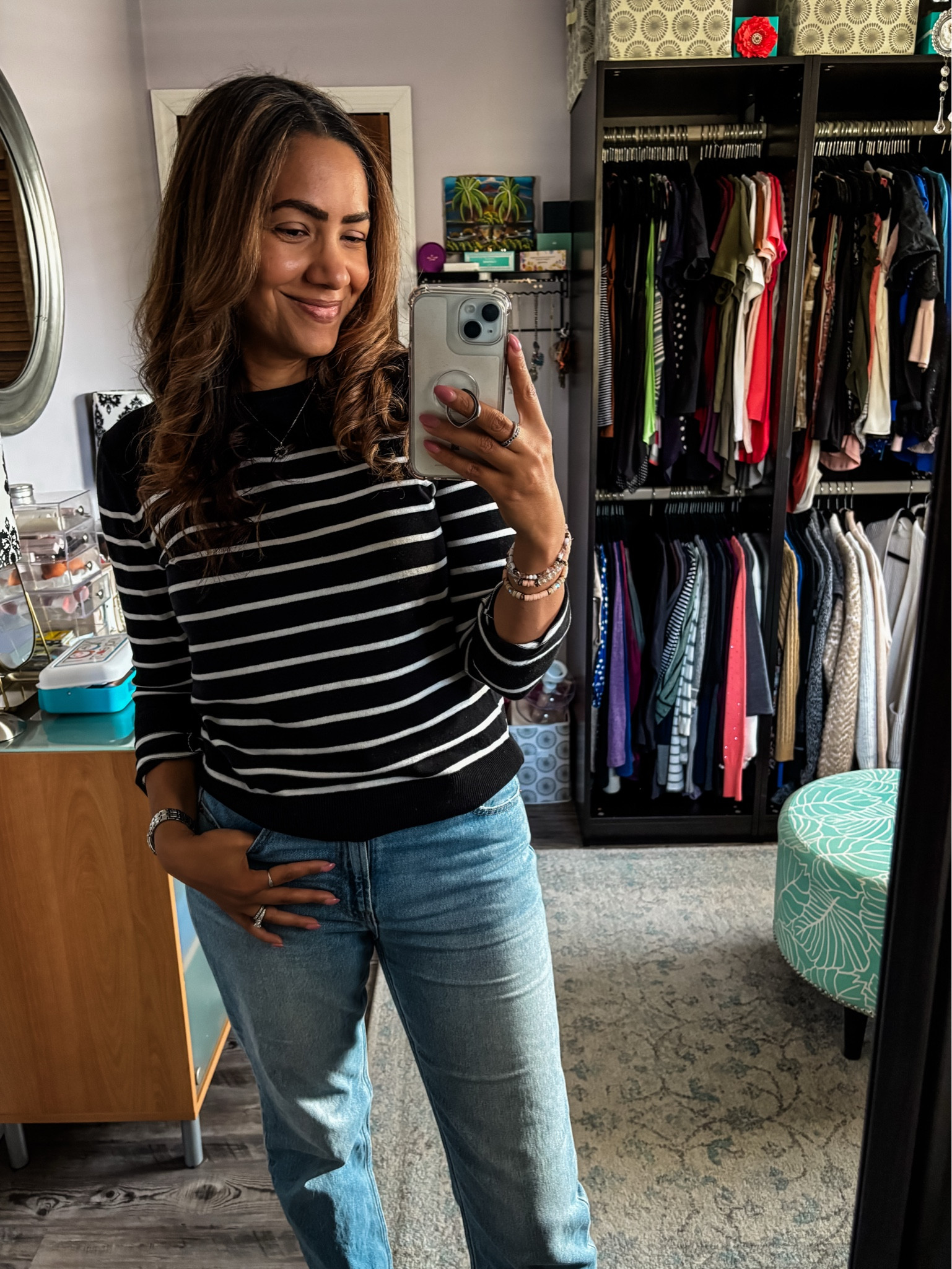 Easy, everyday style I can’t get enough of! 🍂✨ This striped sweater from @BRFactory pairs perfectly with @Gap high-rise 90s jeans for a classic, casual look. Finished it off with @Adidas Grand Court sneakers for that sporty-chic vibe. Linked everything for you to shop! #CasualStyle #EverydayOutfit #90sJeans #StripesForFall #BRFactory #AdidasSneakers

#LTKFindsUnder100 #LTKSeasonal