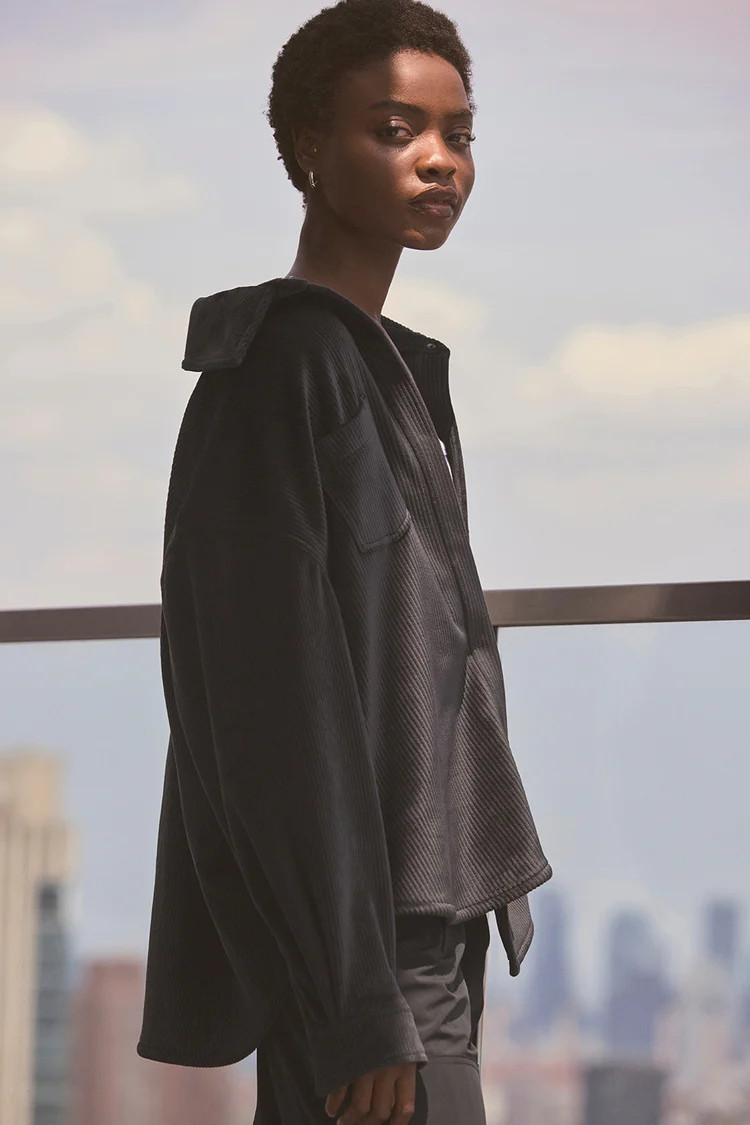 Ribbed Velour Mountain Side Shacket | Alo Yoga (US)