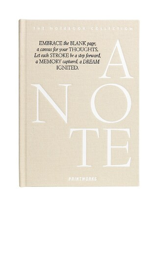 Printworks Just A Note Notebook in Beige. | Revolve Clothing (Global)