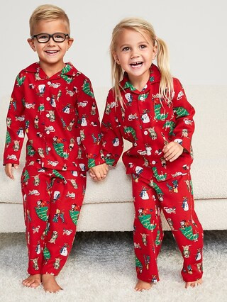 Loose-Fit Matching Print Pajama Set for Toddler & Baby | Old Navy (US)