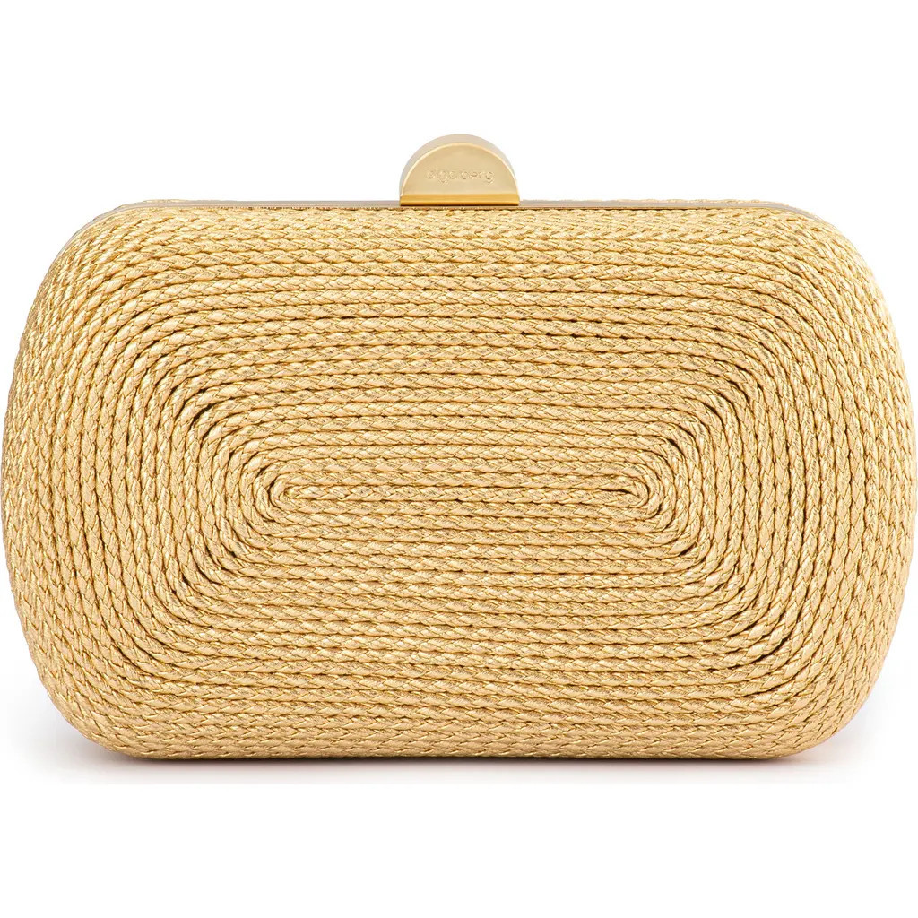 Olga Berg Martina Rope Clutch in Gold at Nordstrom | Nordstrom