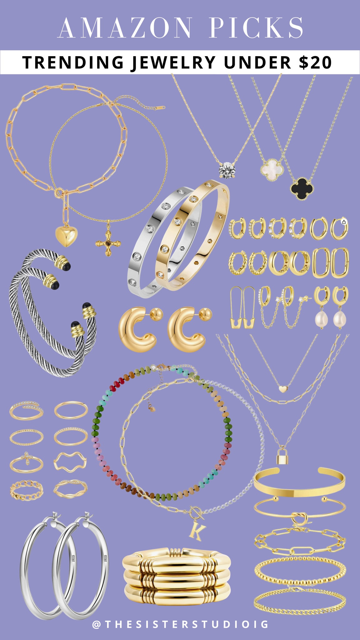 Amazon jewelry picks under $20 ✨

#LTKFindsUnder50 #LTKFindsUnder100 #LTKStyleTip