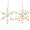 Click for more info about Holiday Time Gold and Rhinestone Snowflake Ornaments, Set of 2