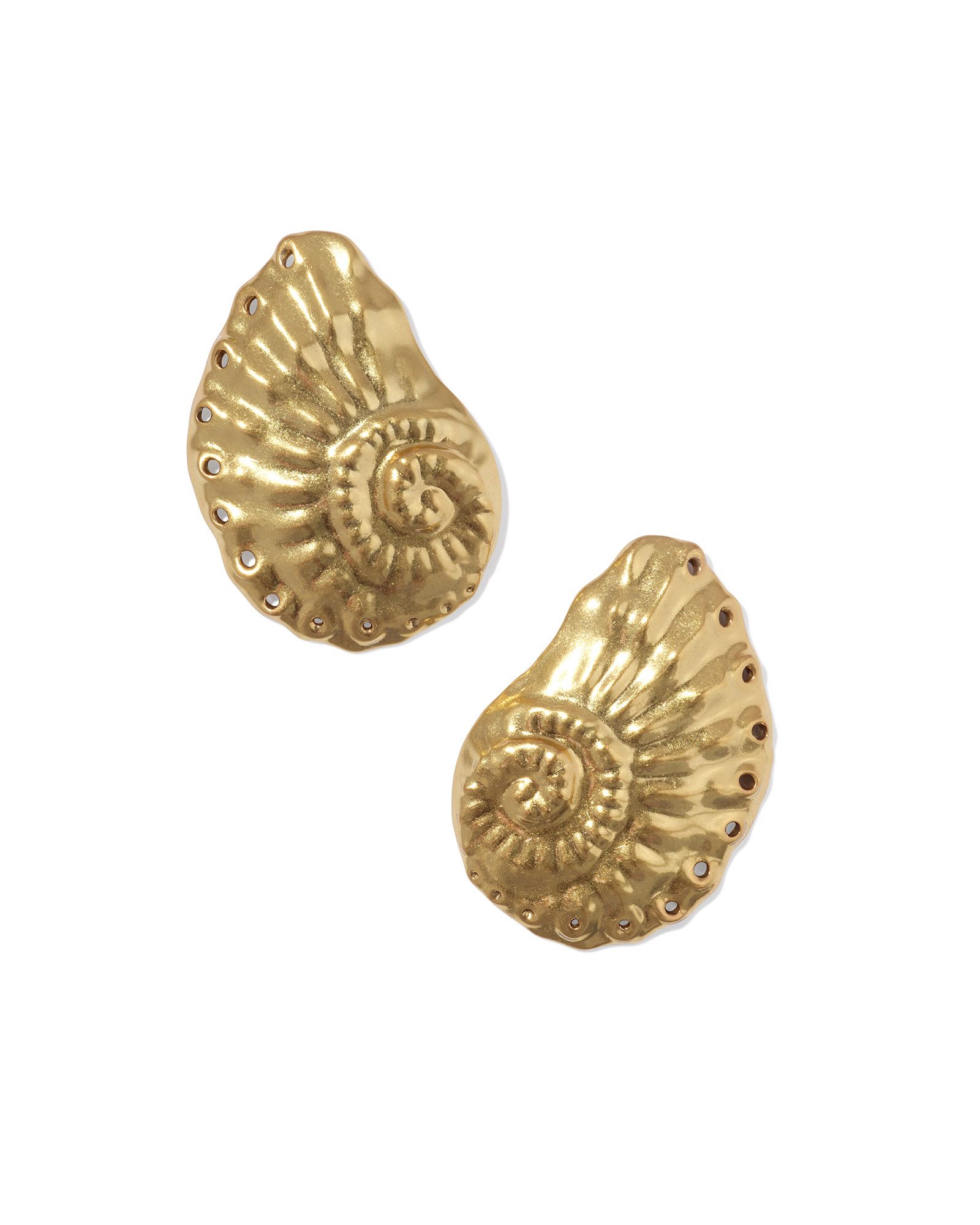 Marina Statement Stud Earrings in Vintage Gold | Kendra Scott