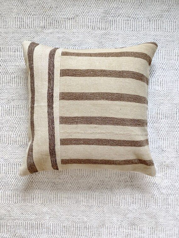 24x24 Woven Pillow Case Vintage Stripe Designer Textile | Etsy | Etsy (CAD)