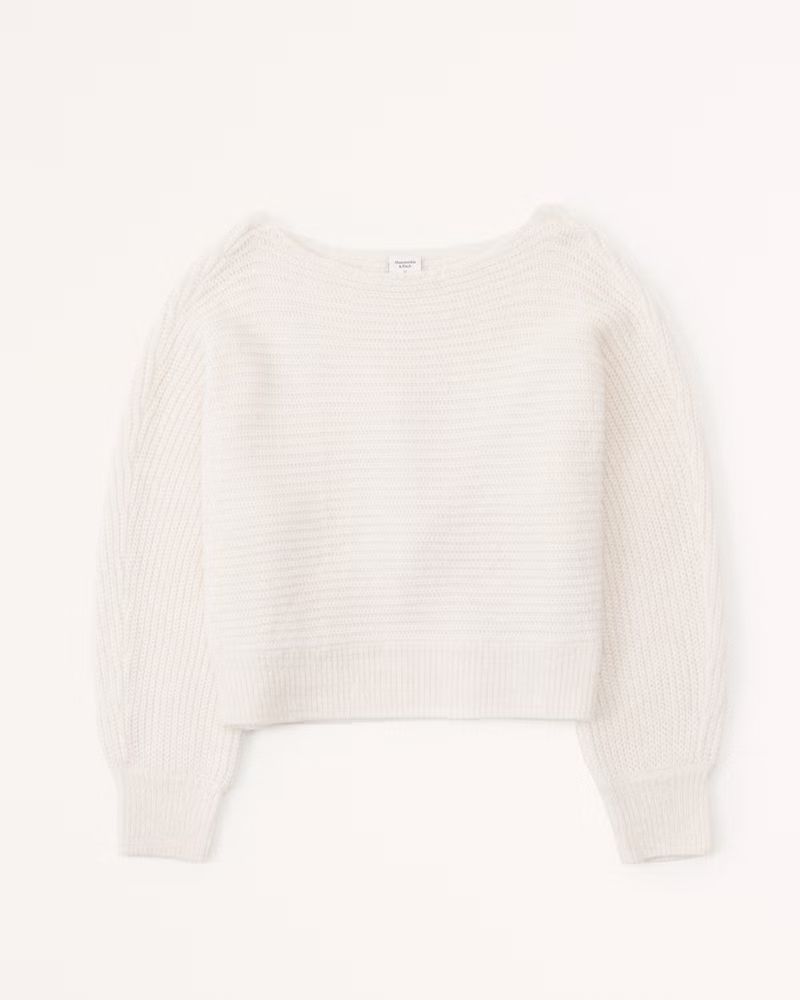Women's Tonal Intarsia Dolman Sweater | Women's Tops | Abercrombie.com | Abercrombie & Fitch (US)