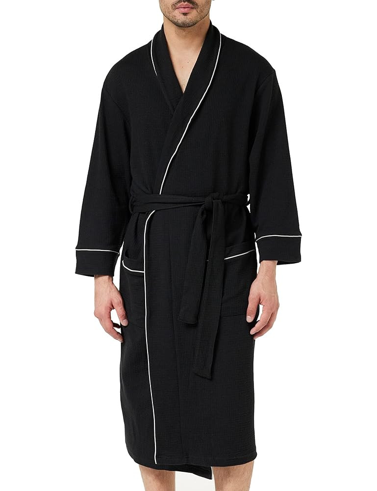 Amazon Essentials Men's Lightweight Waffle Bathrobe (Available in Big & Tall) | Amazon (US)