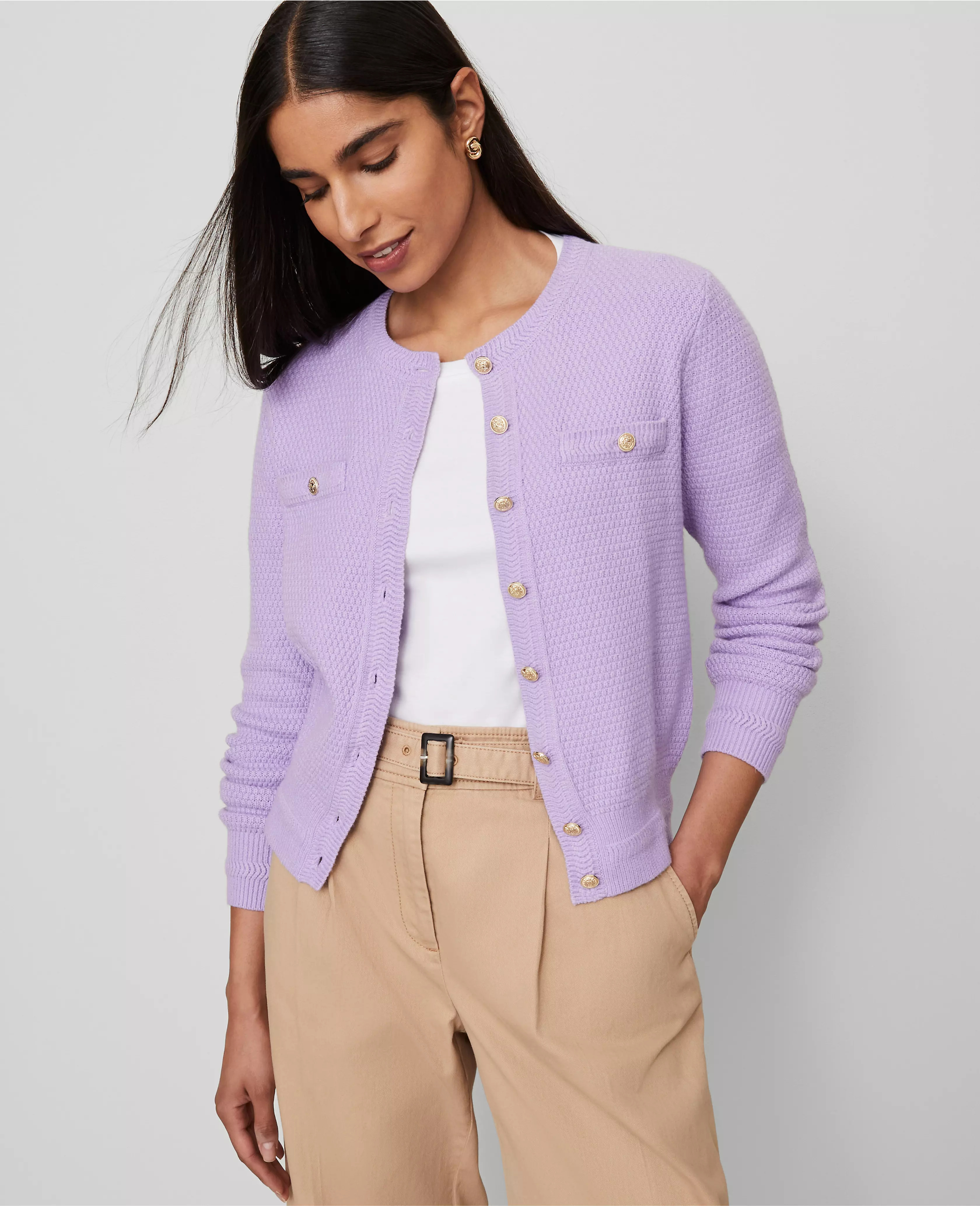 Textured Cardigan | Ann Taylor