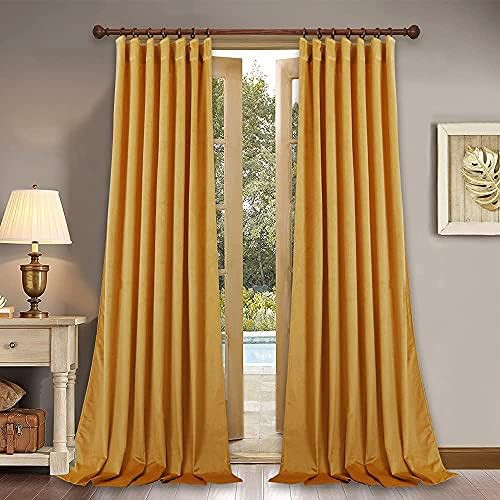 StangH Velvet Curtains for Backdrop - Luxury Soft Velvet Texture Curtain Panels for High Ceiling Dec | Amazon (US)