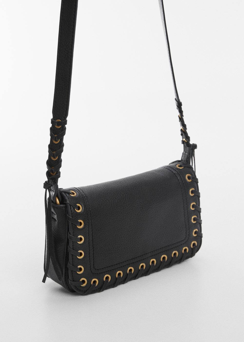 Borsa pelle borchie | Mango IT