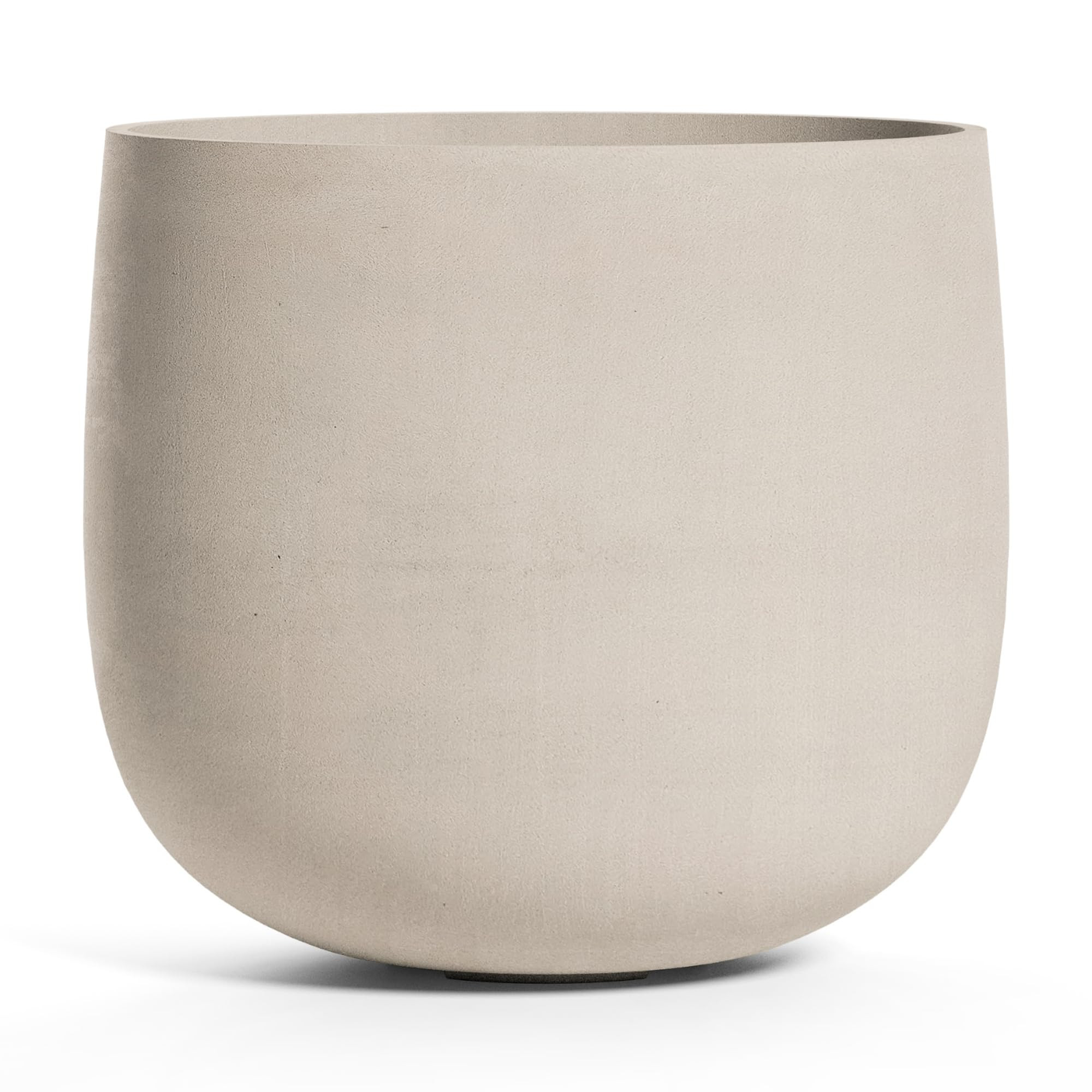 Mondo Large Planter – Sand Stone Finish – Fiberglass Indoor/Outdoor and Weather-Resistant Rou... | Amazon (US)