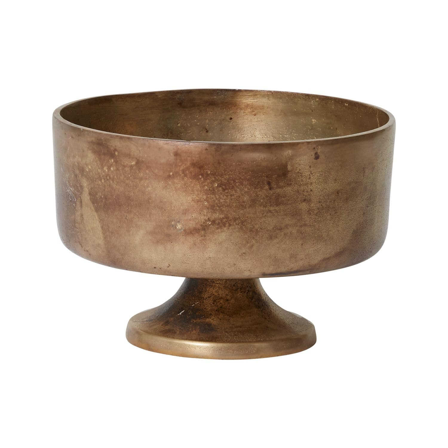 Finale Gold Metal Compote Bowl | Gold Compote Vase l Distressed Metal Vase l Indoor and Outdoor C... | Amazon (US)