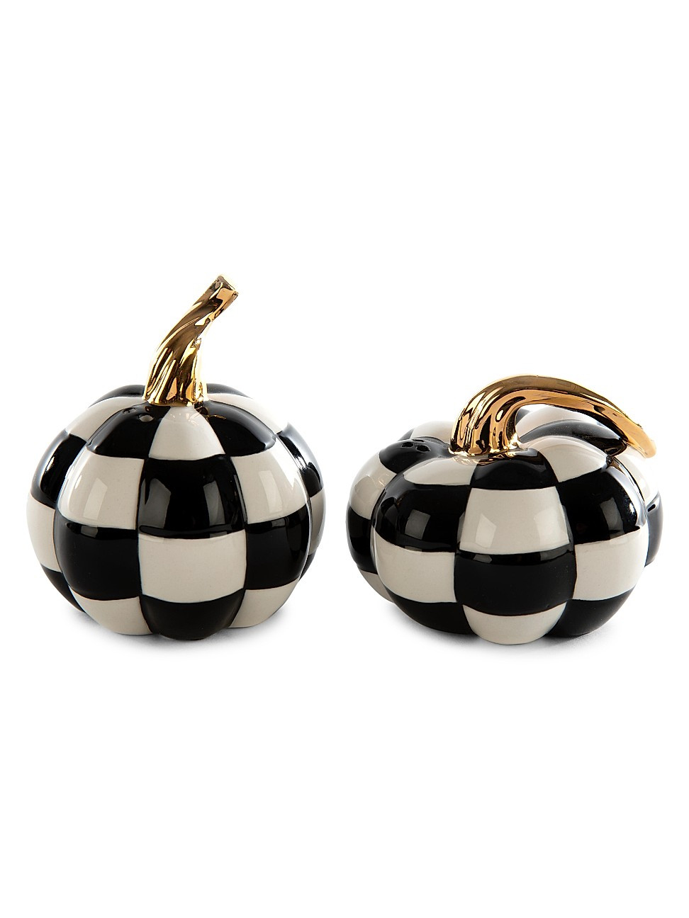 MacKenzie-Childs Mod Pumpkin 2-Piece Salt & Pepper Shaker Set | Saks Fifth Avenue