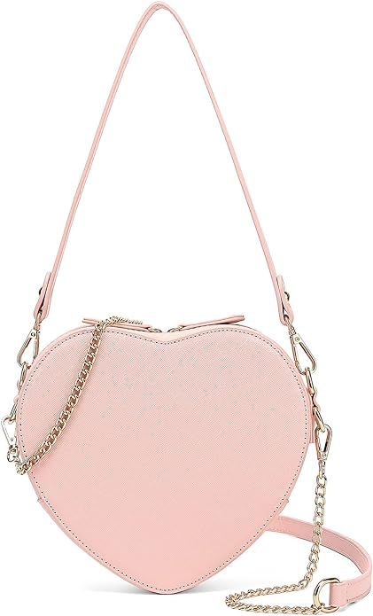 CGYGP Cute Heart Purse for Women Girls Vegan Leather Crossbody Satchels Shoulder Handbag With Wri... | Amazon (CA)