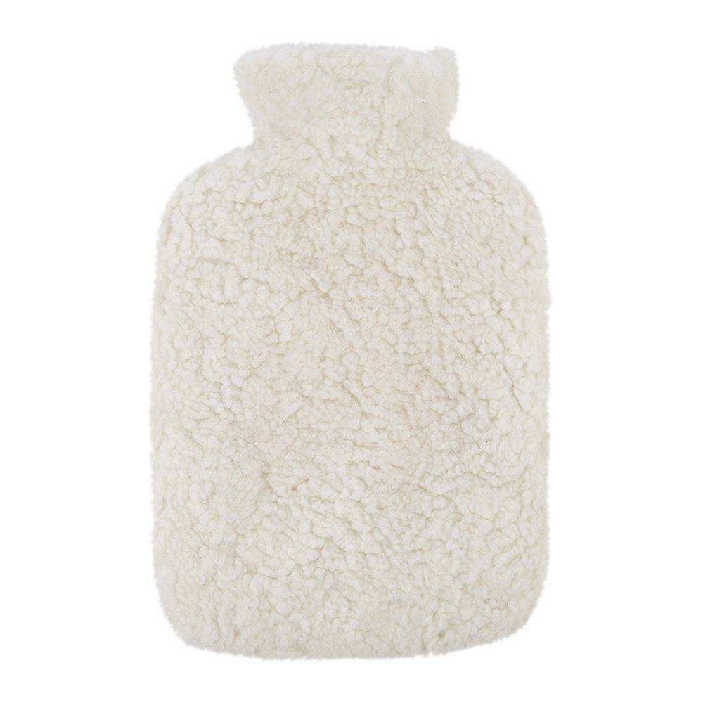Sheepskin Hot Water Bottle - Ivory | Amara (UK)