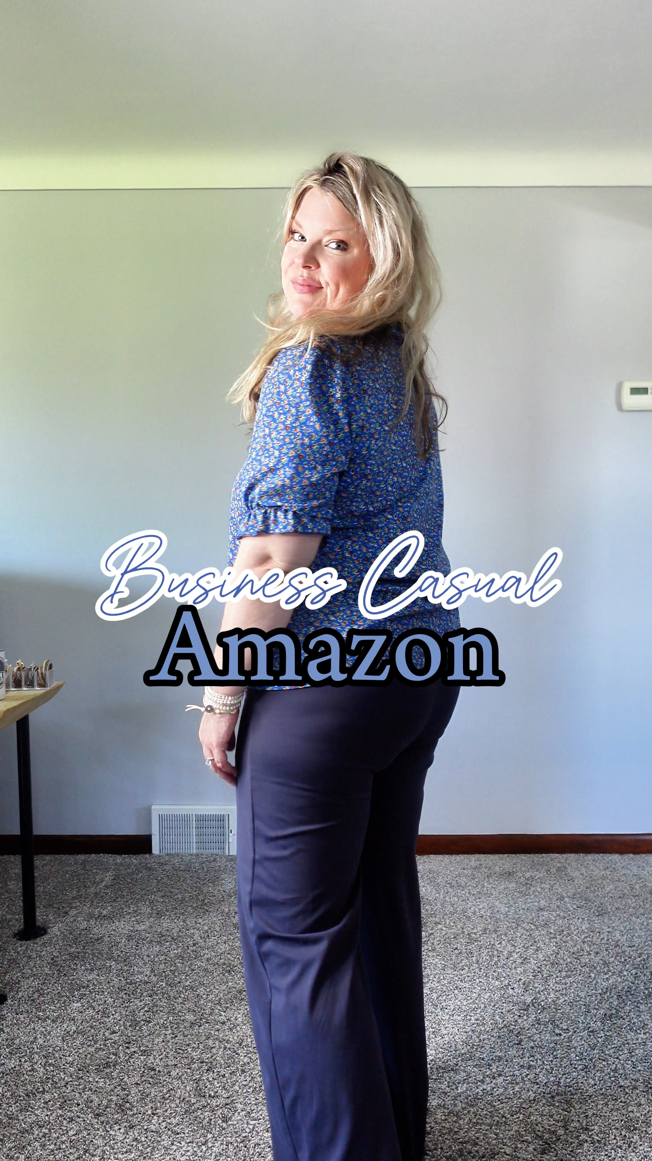 Amazon has the best selection of business casual tops and pants! This is one of my favorite pairs of “dressy” looking pants that are SO comfy! I got a large in both the pants and top!

#LTKFindsUnder50 #LTKStyleTip #LTKMidsize