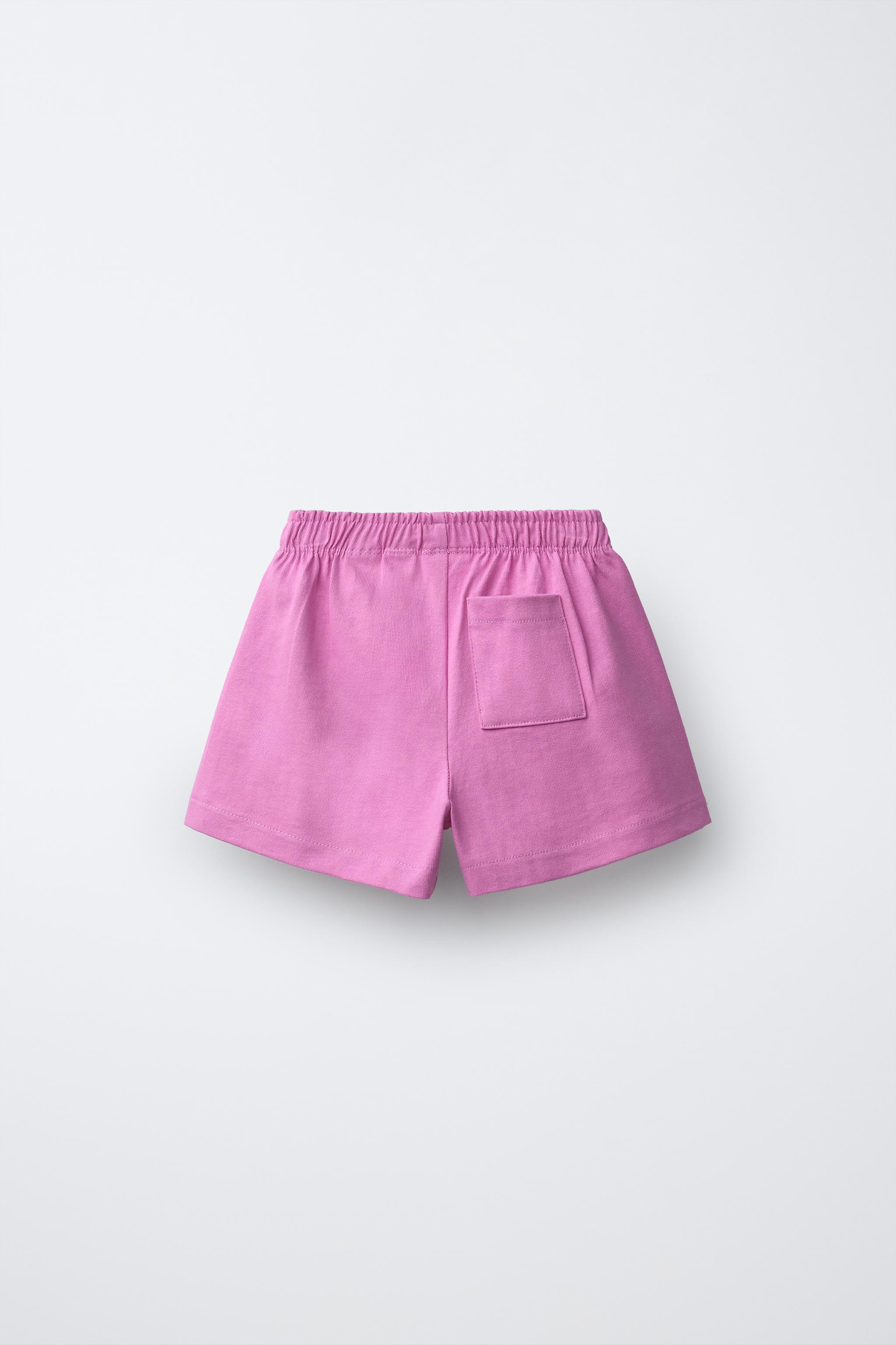 HEAVY WEIGHT FLORAL PLUSH SHORTS | Zara US