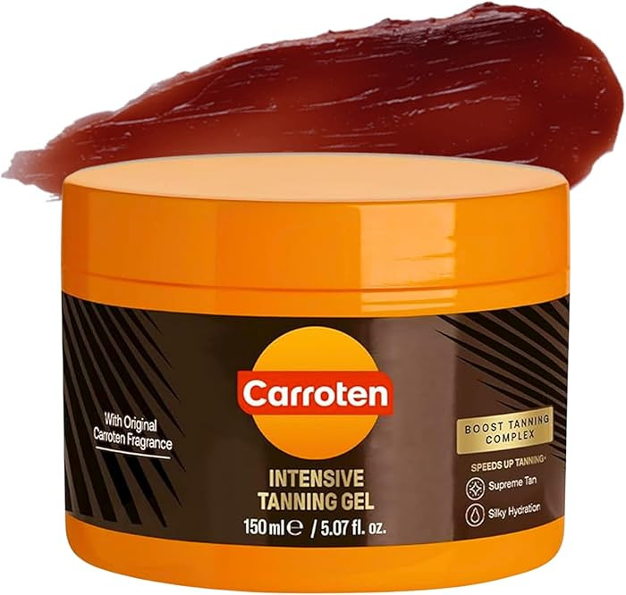 Carroten Intensive Tanning Gel | Browning Tan Accelerator | Non-Greasy, Water-Resistant with Carr... | Amazon (US)
