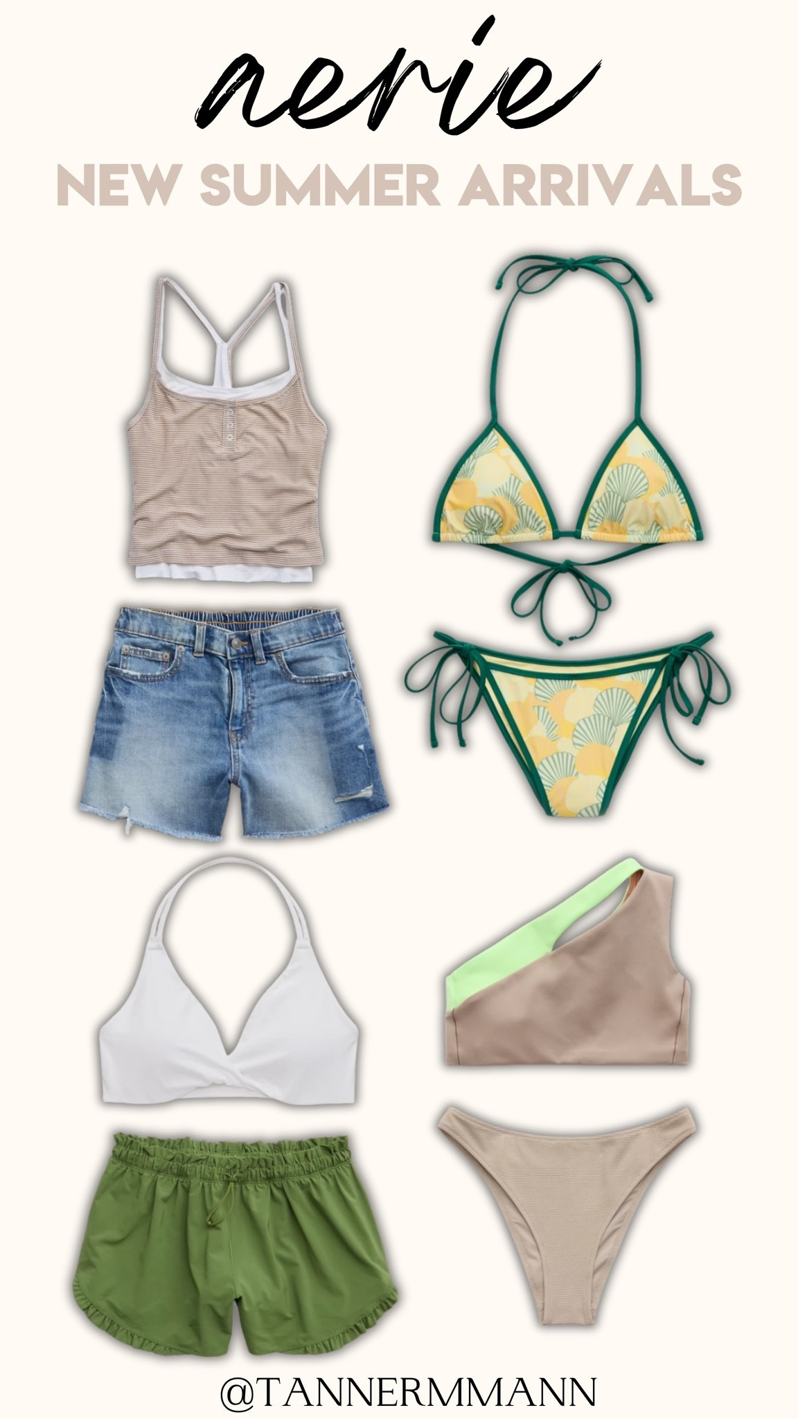 Aerie NEW summer arrivals #BeachOutfit #SummerOutfit ￼

#LTKSwim #LTKActive