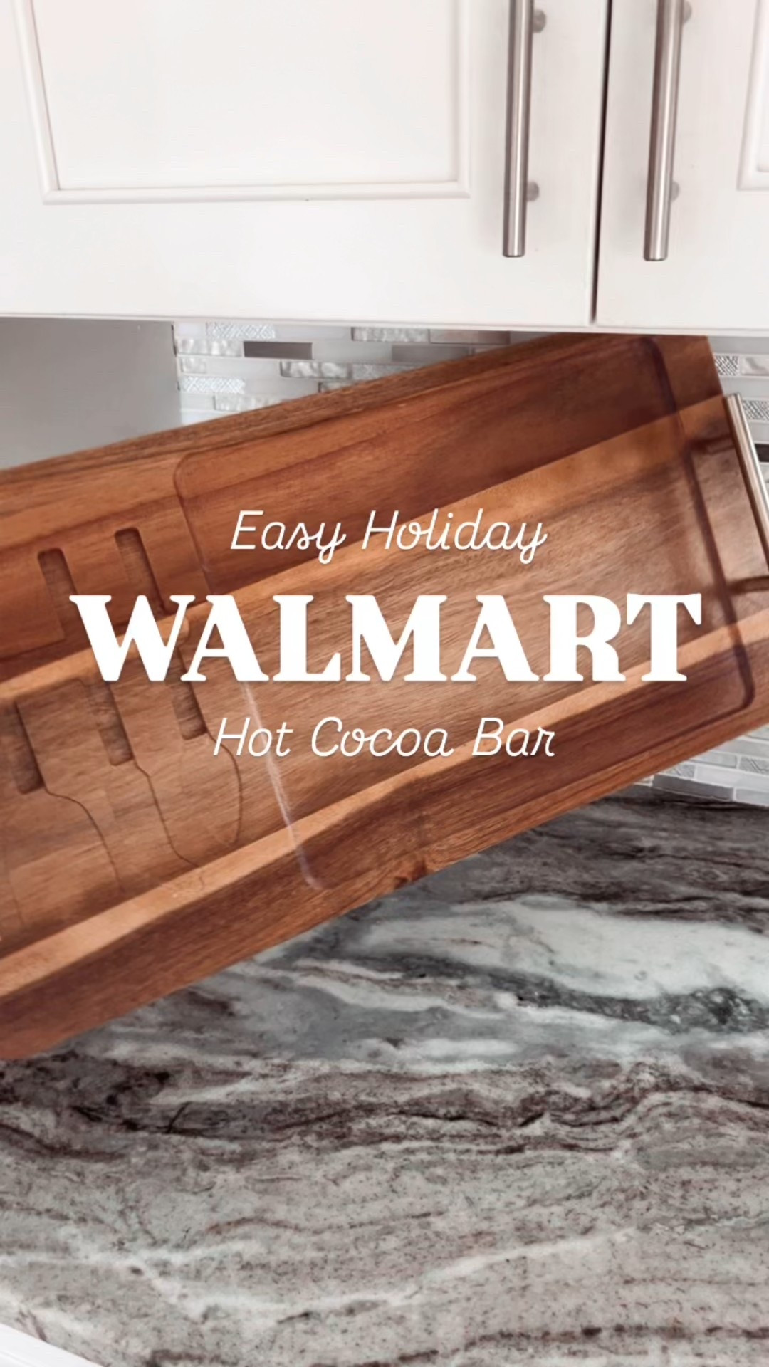Walmart hot cocoa bar idea! I used an acacia wood cheese board for the tray. Use whatever you have at home or thrift items to pull this together affordably! #walmarthome #walmart Christmas decor decorations entertaining hostess idea party kids activity treat

#LTKHome #LTKFindsUnder50 #LTKHoliday