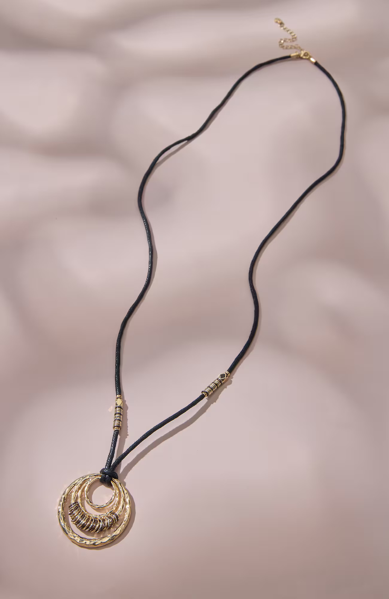 Multi-Metal Circle Pendant Necklace | J. Jill