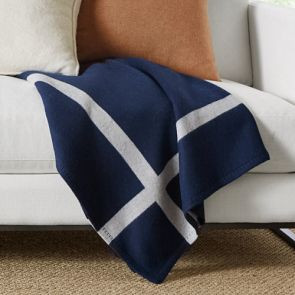 Cashmere & Wool Equestrian Throw | Williams-Sonoma