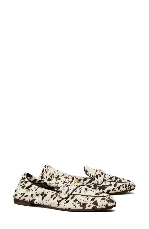 Tory Burch Genuine Calf Hair Loafer in Cow Print Calf Hair /Coco at Nordstrom, Size 8 | Nordstrom