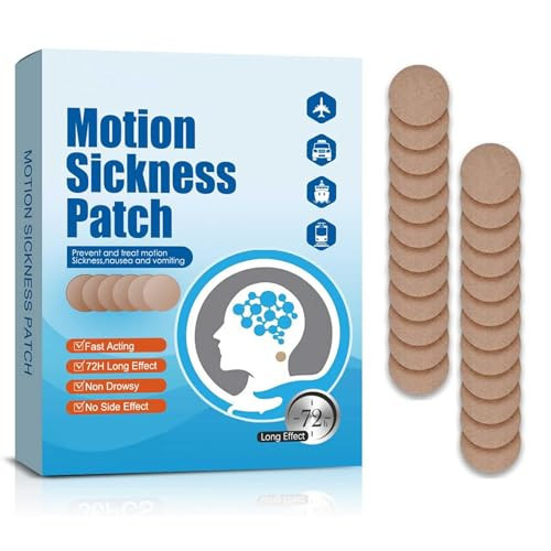 20PCS Motion Sickness Patches, Anti Nausea Sea Sickness Patch for Cruise, No Side Effects for Car and Boat Rides, Ships, Cruise and Airplane & Other Forms of Transport - for Adults and Kids (20PCS) | Amazon (US)