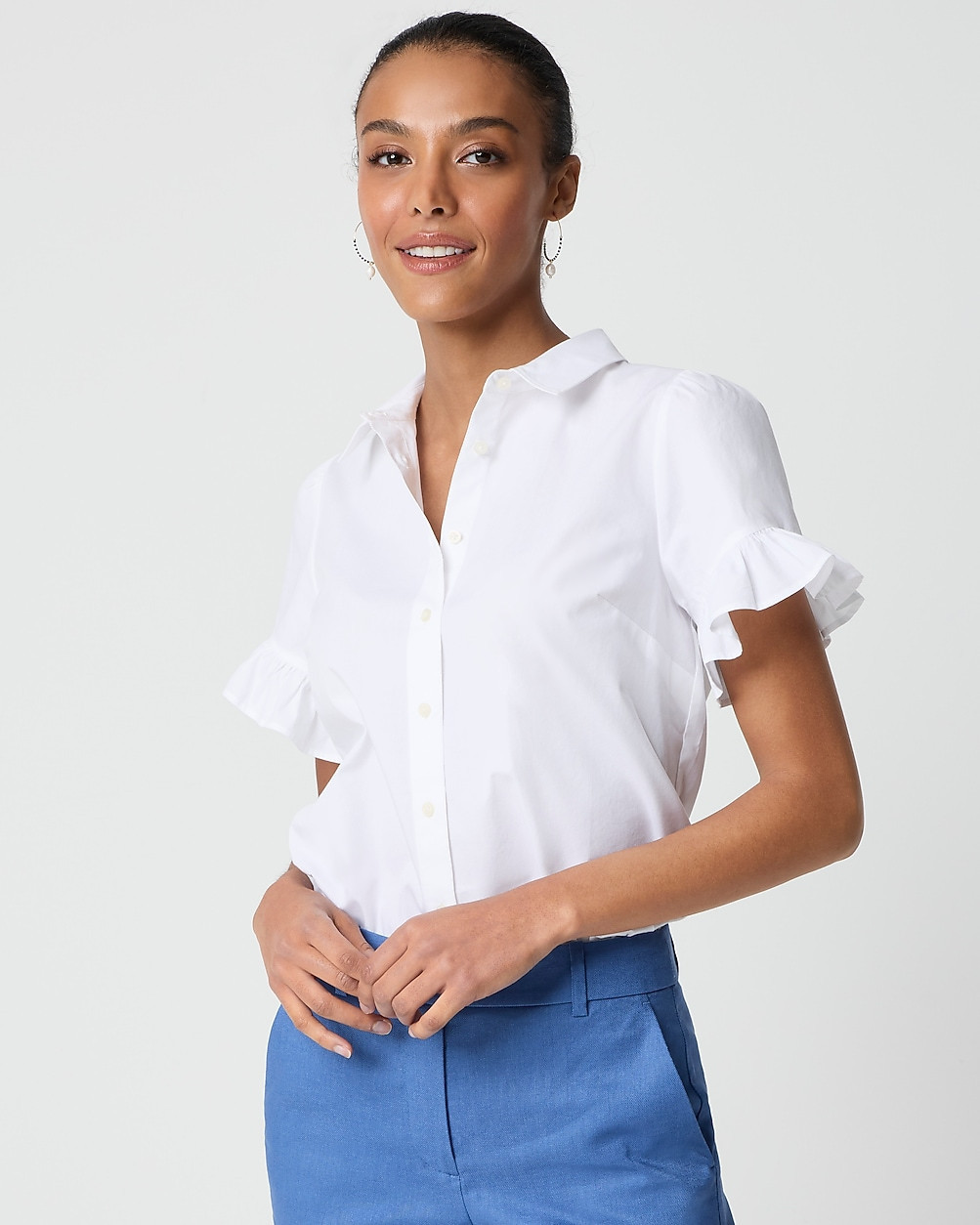 Ruffle-sleeve top | J.Crew Factory