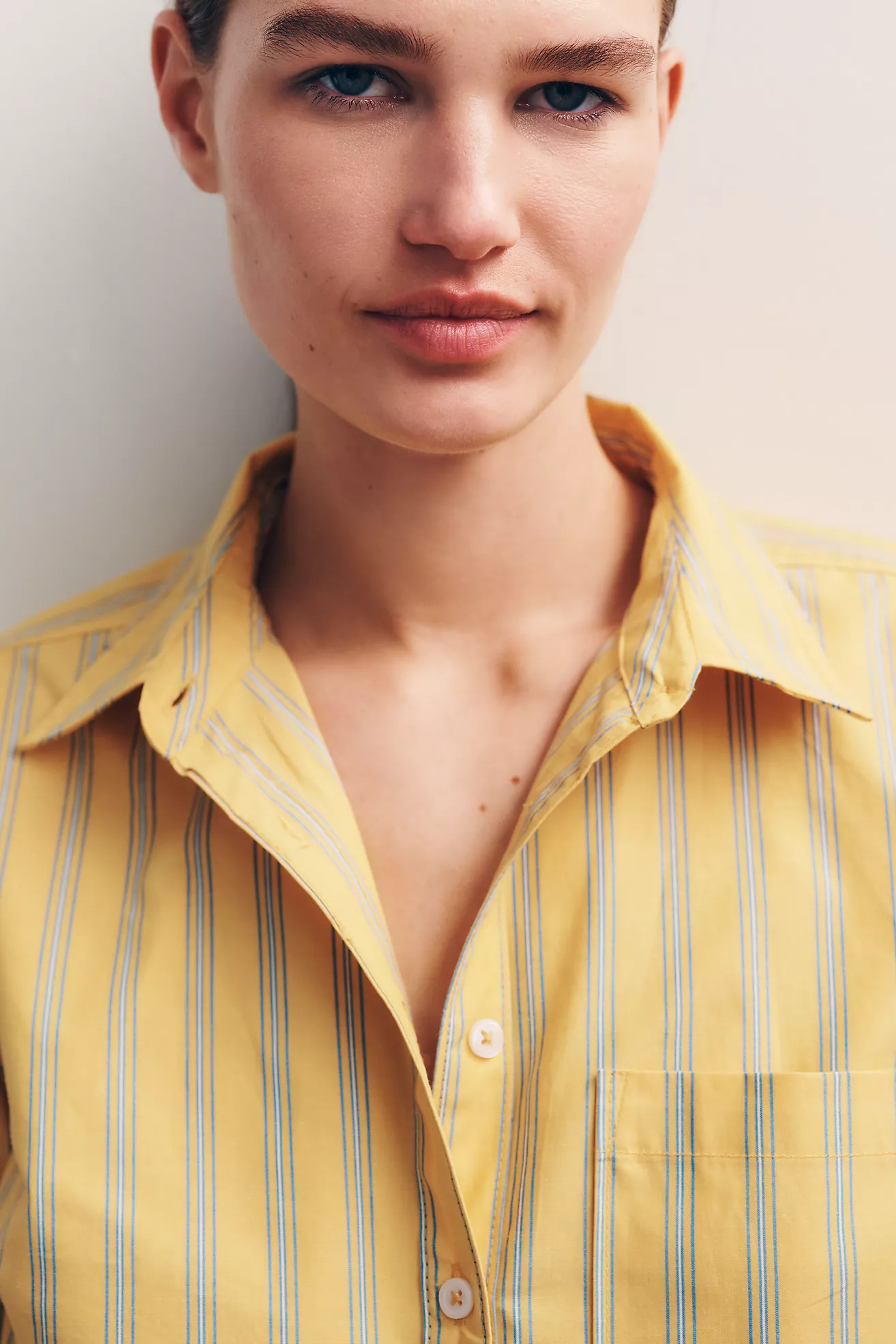 Maeve Kate 100% Cotton Classic Buttondown Shirt | Anthropologie (US)