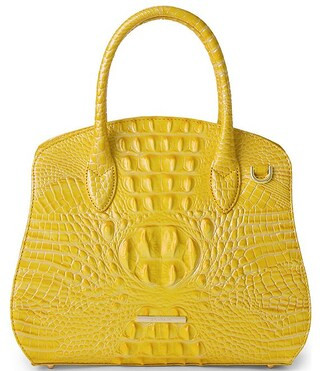 BRAHMIN Melbourne Collection Rosetta Pecan Satchel Bag | Dillard's | Dillard's