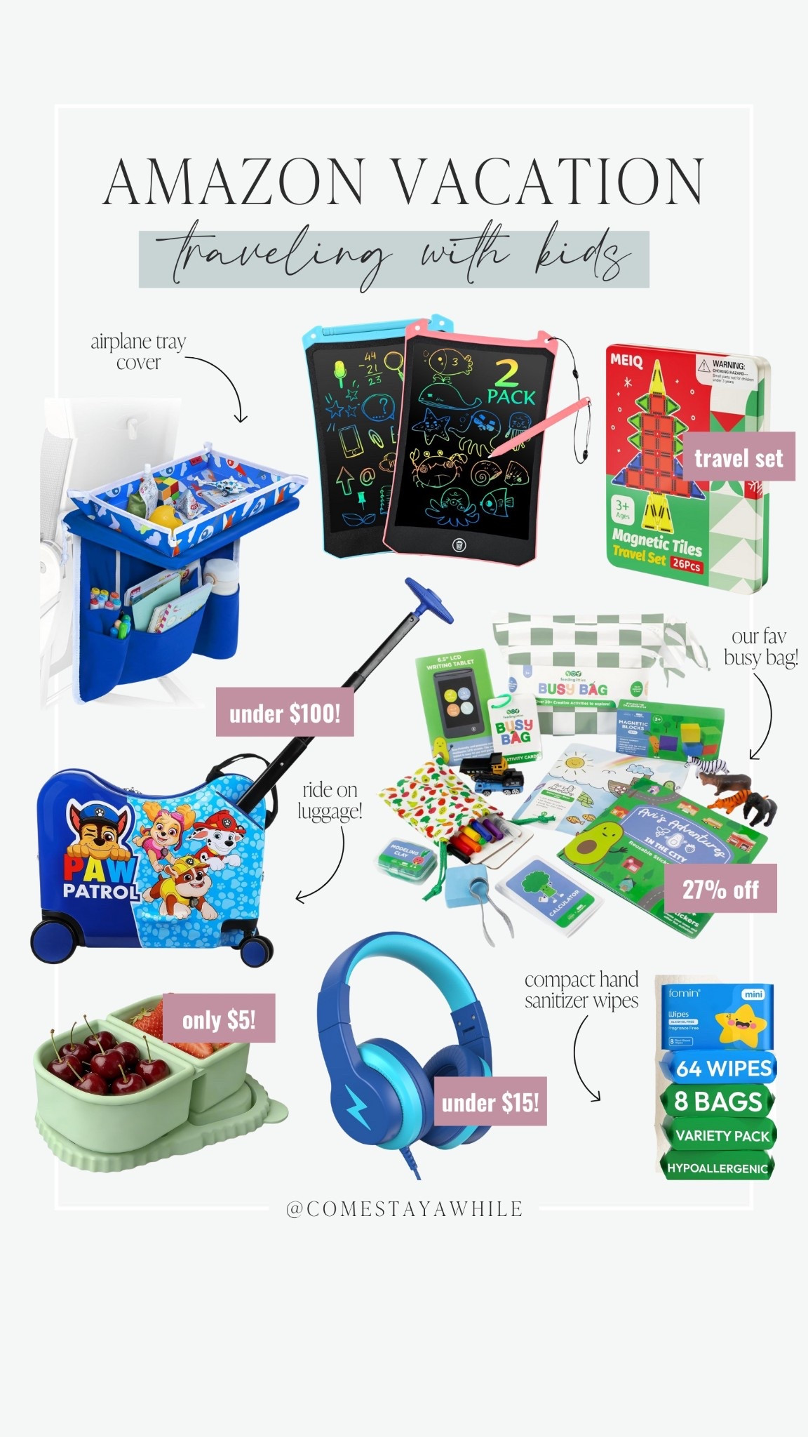 Traveling with kids? Here are some awesome products to keep the boys entertained during the trip! From interactive tablets to ride-on luggage, these picks will make your journey smoother. #TravelWithKids #VacationEssentials

#LTKTravel #LTKmomlife #LTKKids