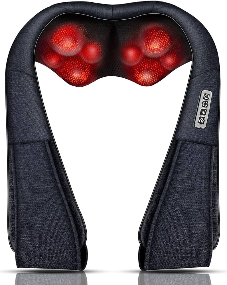 Mo Cuishle Neck Massager, Back Massager with Heat, Shiatsu Shoulder Massager for Neck Pain Back P... | Amazon (US)