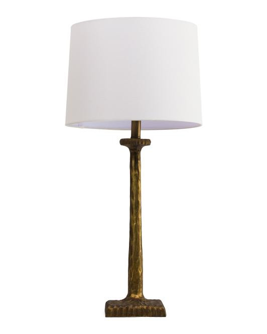 30in Cast Iron Table Lamp With Shade | TJ Maxx
