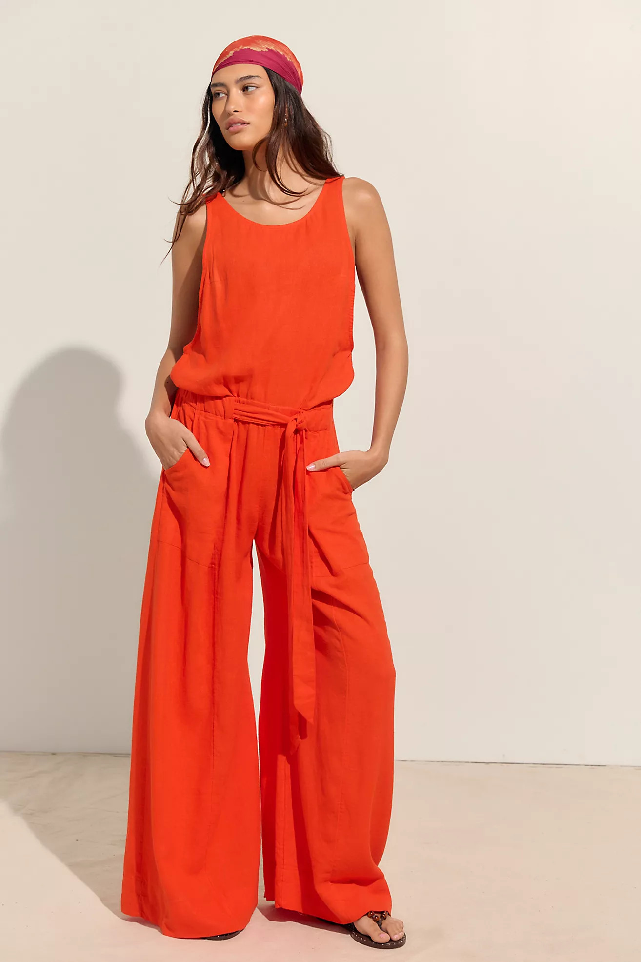 Linden Linen One-Piece Jumpsuit | Free People (Global - UK&FR Excluded)