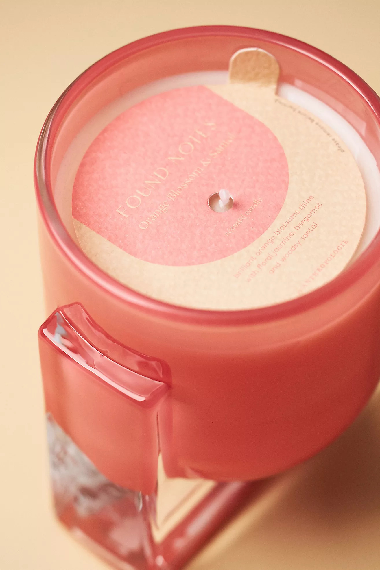 Found Notes Floral Orange Blossom & Santal Glass Candle | Anthropologie (US)