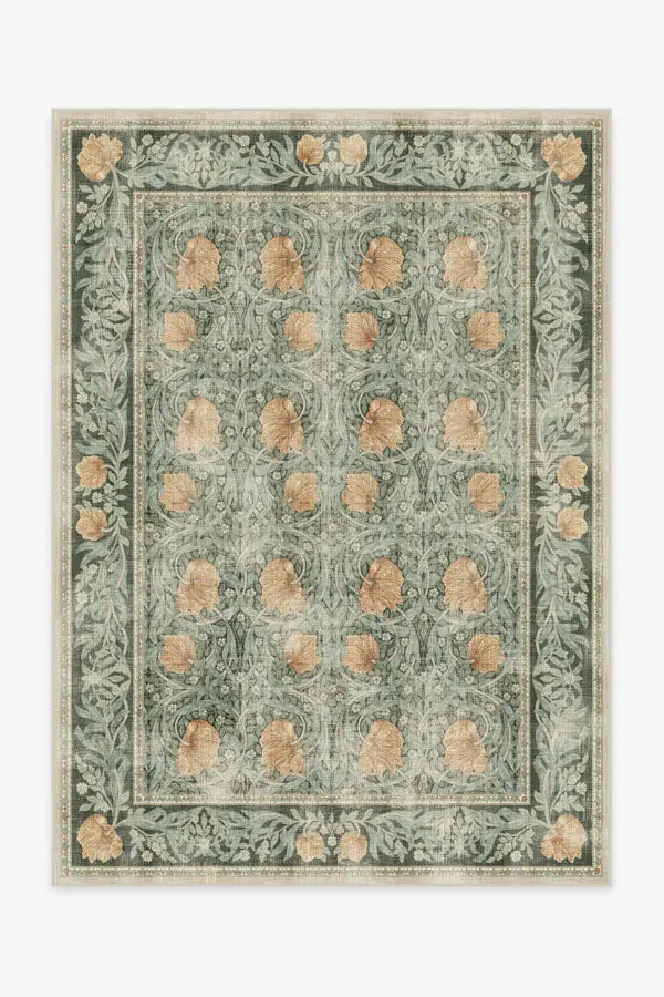 Morris & Co. Pimpernel Jade Rug | Ruggable