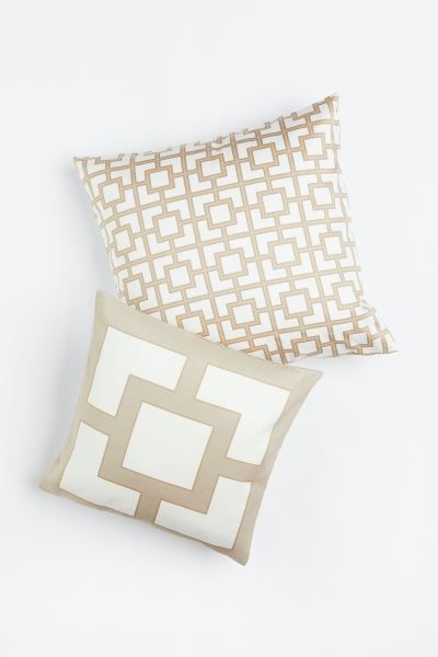2-pack Satin Cushion Covers | H&M (US + CA)